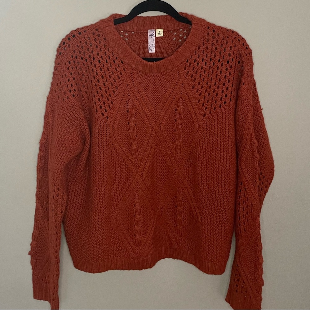 Alya rust colored sweater